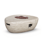 Mesa brasero Estate Organic 107 travertino Happy Cocooning