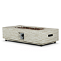 Mesa brasero Estate Rectangular travertino Happy Cocooning