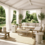 Mesa auxiliar Rib beige Happy Cocooning