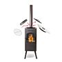 BonFeu BonCarré QLP Negro chimenea de jardín
