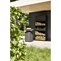 OFYR Almacenamiento de madera Negro 100
