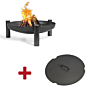 CookKing Cuenco de Fuego Palma Ø70 cm + Tapa