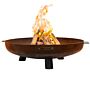 MOODZ Cuenco de Fuego Feet & Handle Acero corten Ø 80 cm