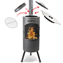 BonFeu Bontino LP Negro chimenea de jardín