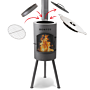 BonFeu BonGiano SP Negro chimenea de jardín