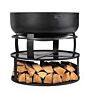 CookKing Brasero Base con Almacenamiento de Leña 72 cm