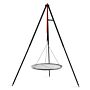 CookKing Trípode 160 cm con Parrilla de Acero Inoxidable 50 cm