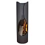 GardenMaxX Masaya negro chimenea exterior