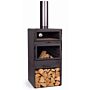 Chimenea de Jardín CookKing Vento con Función de Horno y Doble Acristalamiento