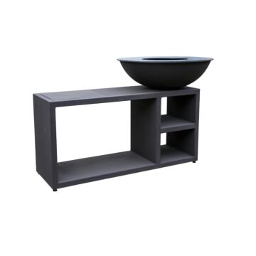 Quoco PIATTO Tavolo Gris Oscuro