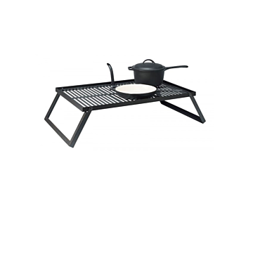 Bon Fire Grill Parrilla de hierro fundido plegable