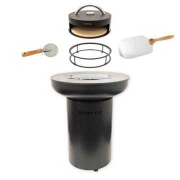 Pack ahorro BonFeu BonBiza negro + horno para pizza + soporte + pala para pizza + cortador de pizza