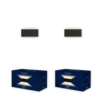 Pack ahorro ZOLUNA 2x aplique exterior Bas
