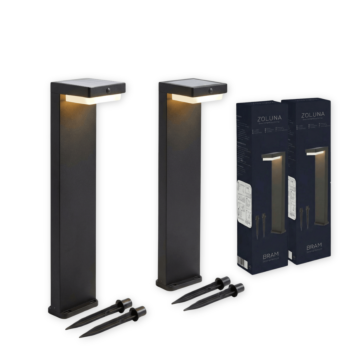 Pack ahorro ZOLUNA 2x Lampara solar con estaca Bram