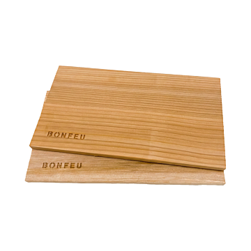Tablas para Ahumar de Madera de Cedro BonFeu (Set de 2)