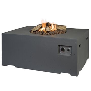 mesa de fuego rectangular antracita