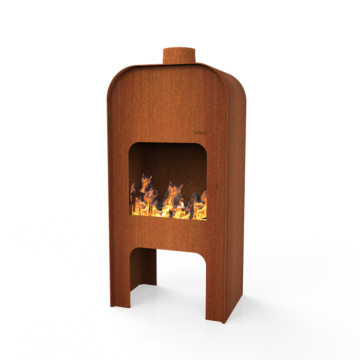 FORNO Chimenea exterior Gap Acero Corten