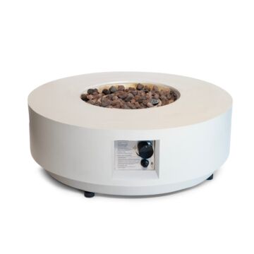 Mesa brasero Estate Round 76 oyster beige Happy Cocooning