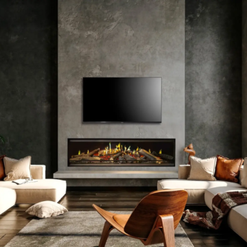 Chimenea eléctrica de atmósfera Kalfire E-one 160 foto ambiente