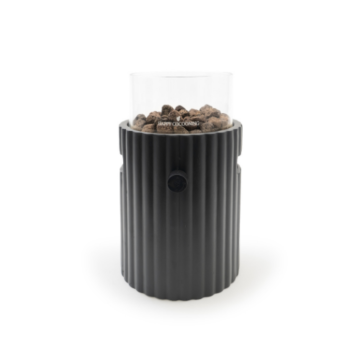 Chimenea de mesa Lumi Rib negro Happy Cocooning