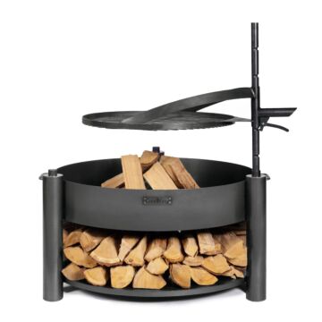 CookKing cuenco de fuego multifuncional Montana X con rejilla para asar 60 cm