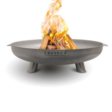 MOODZ Cuenco de Fuego Pies y Asa Acero Inoxidable Ø100 cm