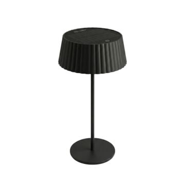 Lámpara de mesa solar Jyp negra ZOLUNA