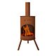 BonFeu BonTon 50 corten producto foto con fuego
