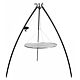 Trípode CookKing de 200 cm con polea y parrilla de acero inoxidable