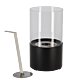Esschert Bioethanol Chimenea de Mesa Negro Redonda