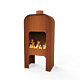 FORNO Chimenea exterior Gap Acero Corten