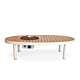 Mesa brasero Riviera 140 ostra beige Happy Cocooning