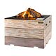 Happy Cocooning mesa de fuego cuadrada negra 