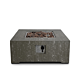 Mesa brasero Estate Square 88 travertino oscuro Happy Cocooning