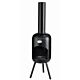 BonFeu BonBini chimenea exterior negro producto foto con fuego