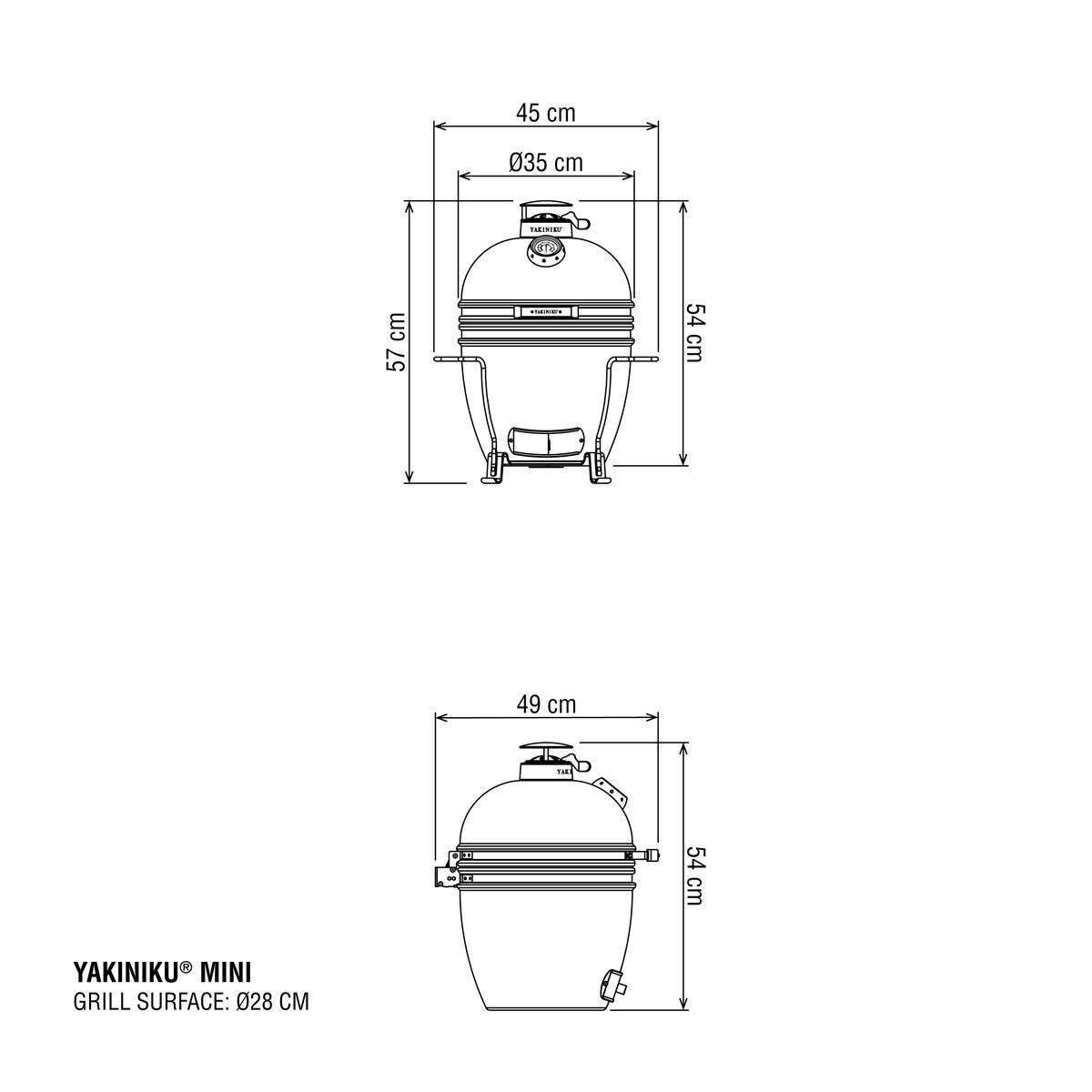 Barbacoa kamado COMPACT Basic YAKINIKU