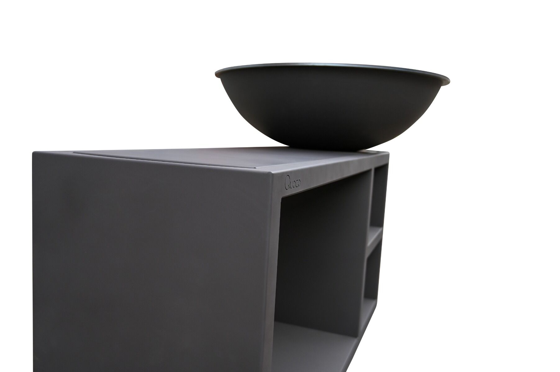 Quoco PIATTO Tavolo Gris Oscuro