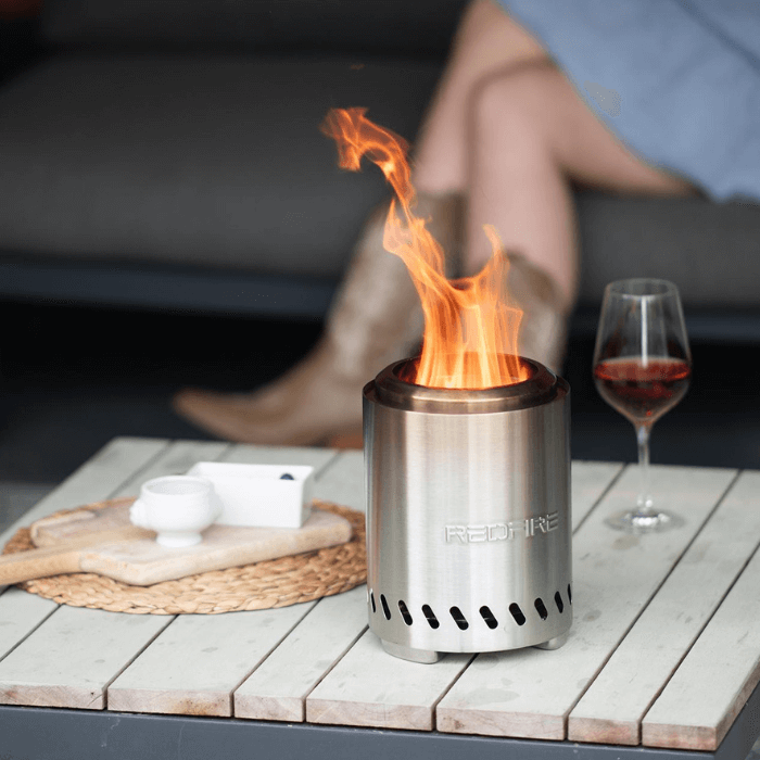 RedFire Volcano Pellet Chimenea de Mesa M
