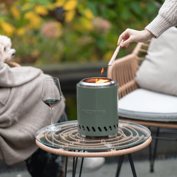 RedFire Volcano Pellet Chimenea de Mesa M