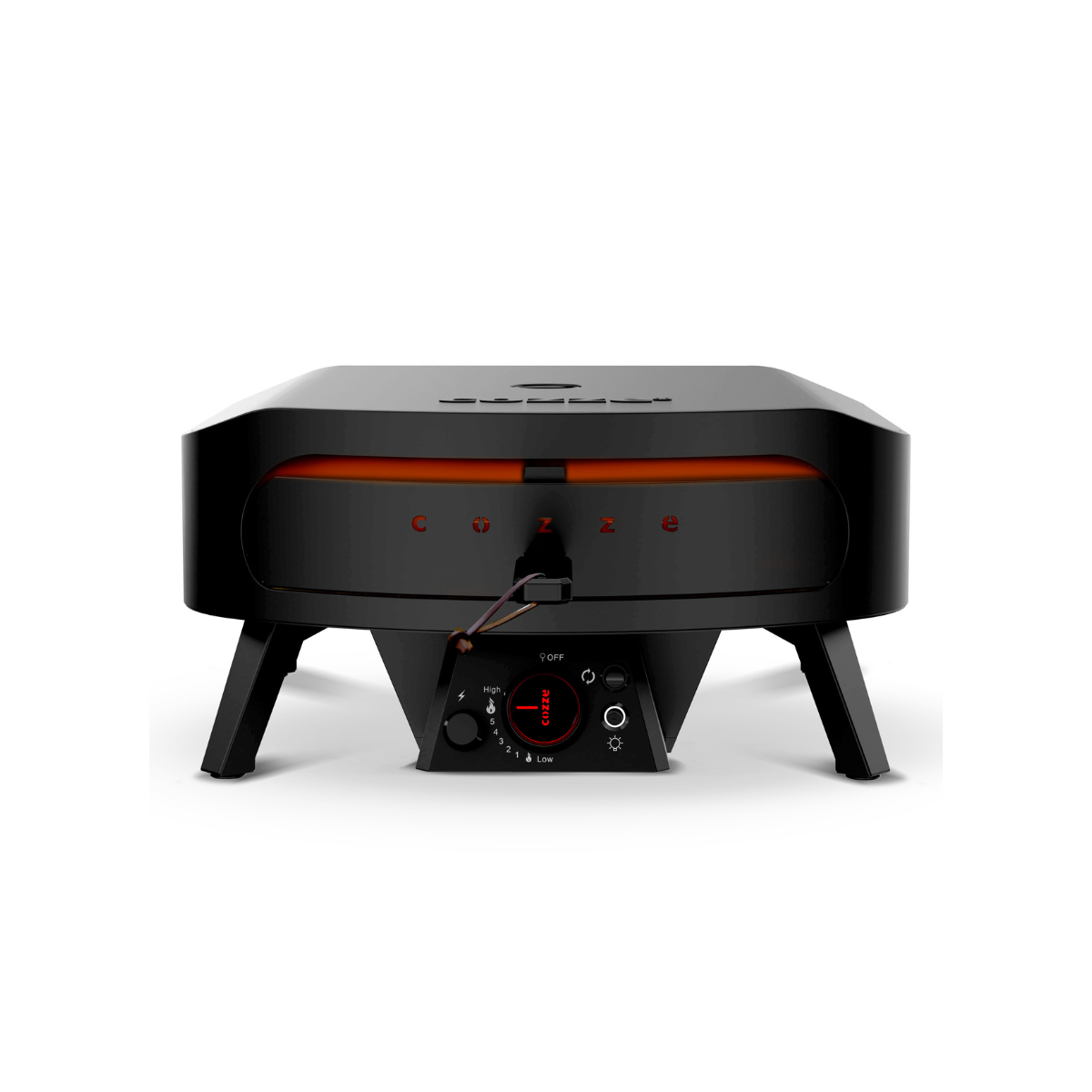 Horno para pizza de gas Classic ROTATE Black de 17" Cozze