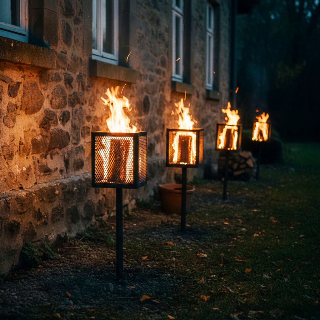 STOOQ Linterna Sueca Highlander Cuadrada