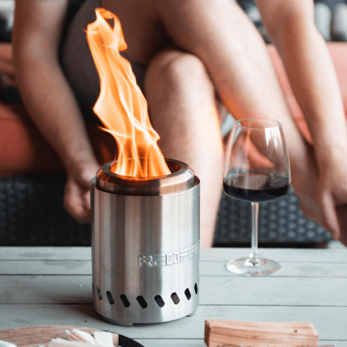 RedFire Volcano Pellet Chimenea de Mesa S