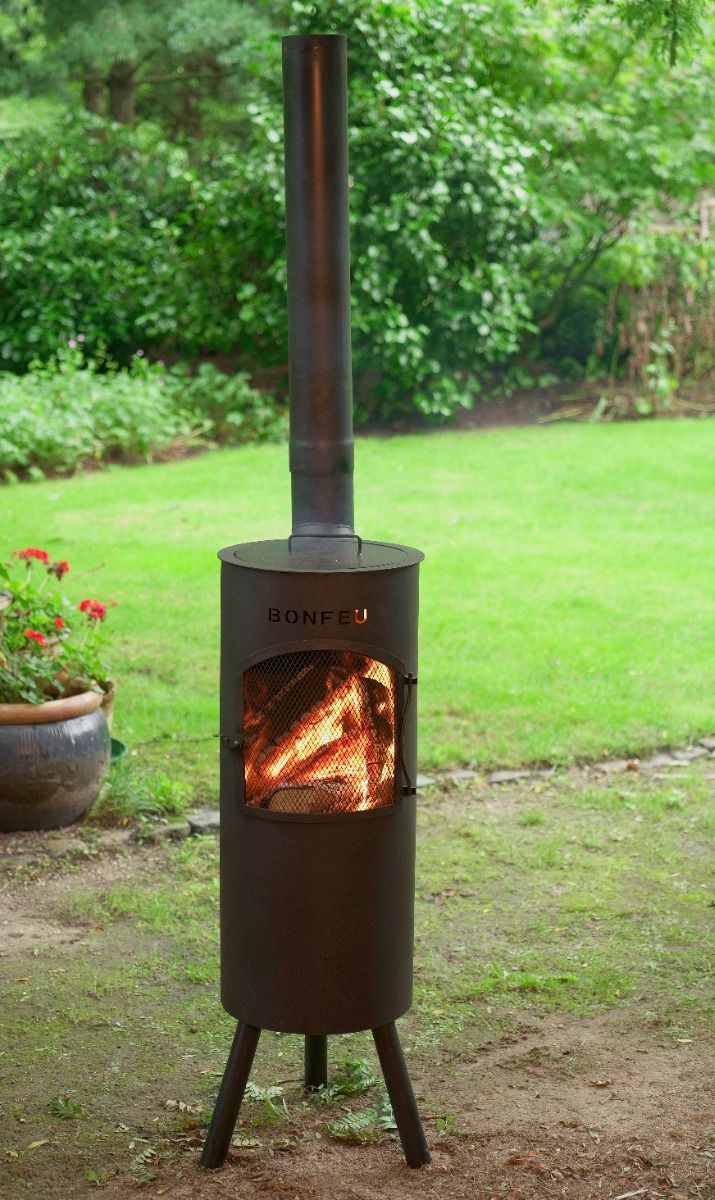 BonFeu BonGiano LP Negro chimenea de jardín