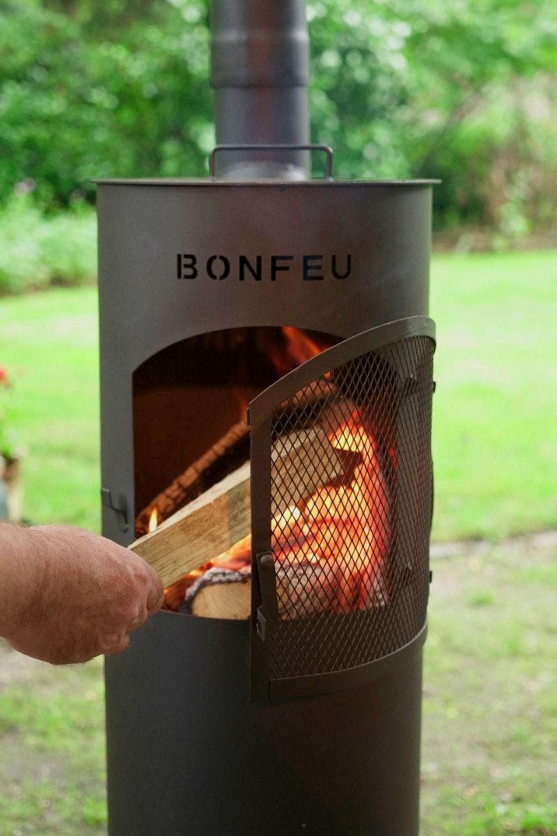 BonFeu BonGiano LP Negro chimenea de jardín