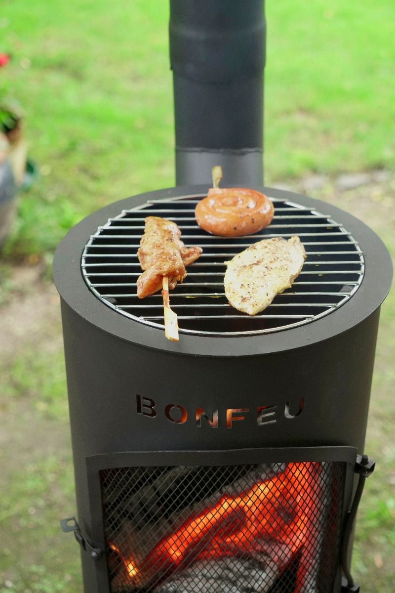 BonFeu BonGiano LP Negro chimenea de jardín
