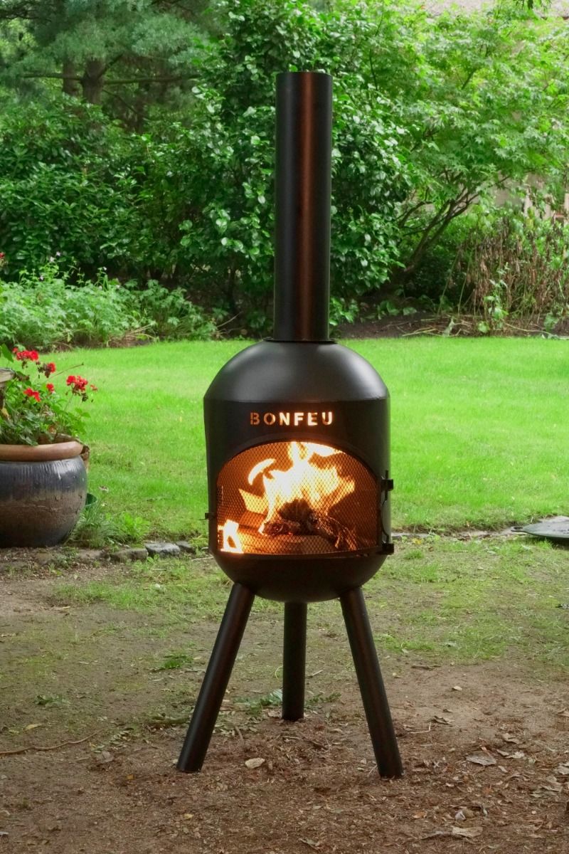 Bonfeu BonSolo Negro chimenea de jardín
