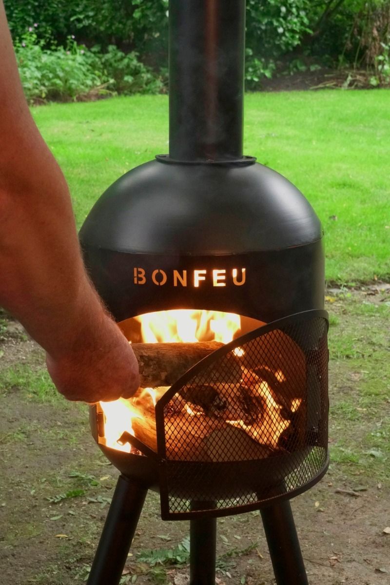 Bonfeu BonSolo Negro chimenea de jardín