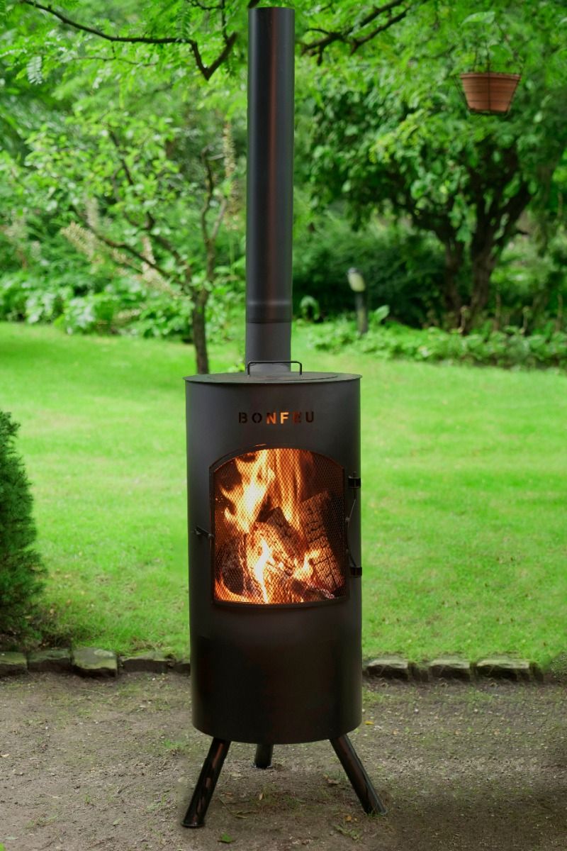 BonFeu Bontino LP Negro chimenea de jardín
