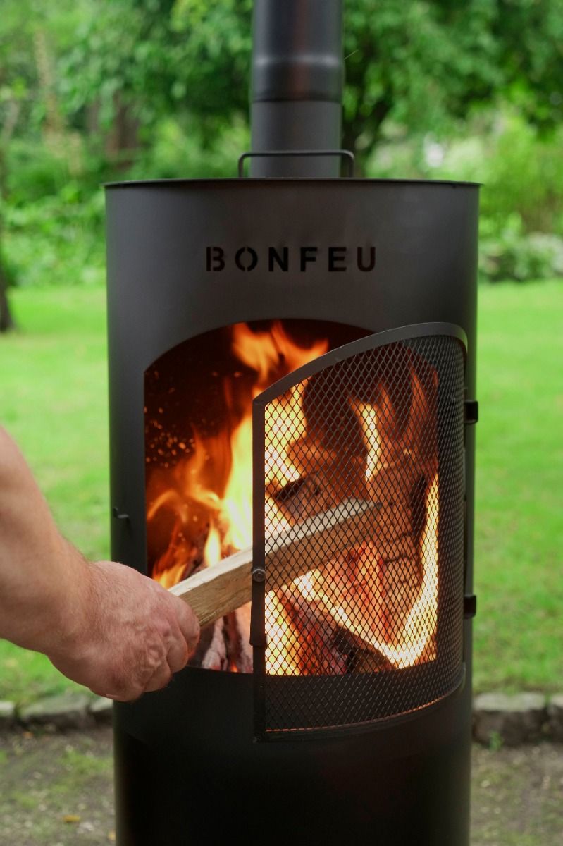 BonFeu Bontino LP Negro chimenea de jardín