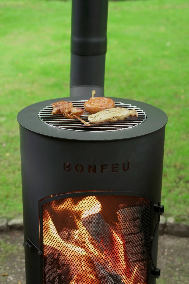 BonFeu Bontino LP Negro chimenea de jardín